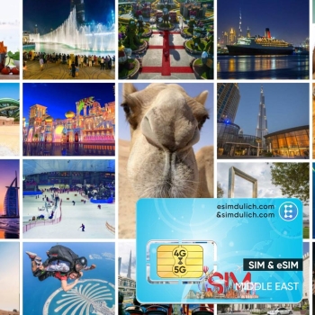 Sim Du Lịch Trung Đông 15 Ngày Tốc Độ Cao